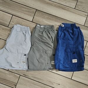 Bimini Bay Cargo Shorts - Light Blue, Gray, Blue